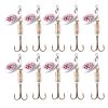10 PCS HENGJIA  SP054 6.7cm / 7g Fresh Water Sequins Road Bait