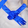 1pair Bride Gloves Satin Long Vintage Travel Sunscreen Dress Wedding Gloves