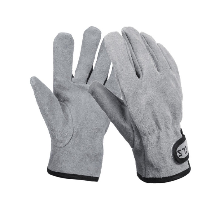CLS Outdoor Cookout Barbecue Heat Resistant Protective Cowhide Gloves