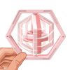 2 PCS Hexagonal 3D Infinite Flip Finger Decompression Educational Toy