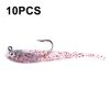 10 PCS HENGJIA 7cm 5g Fork Tail Pack Fish Sea Fishing Tools Luya Bait