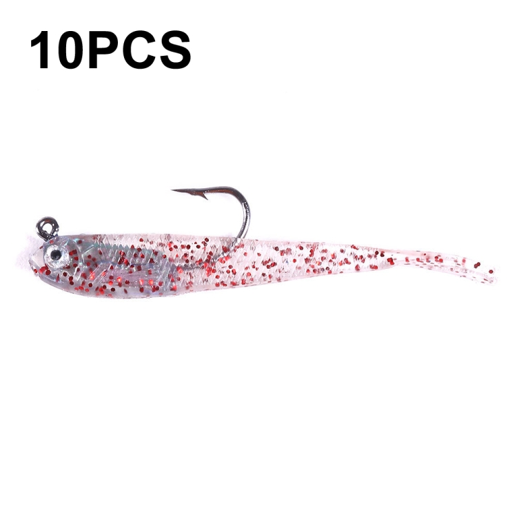 10 PCS HENGJIA 7cm 5g Fork Tail Pack Fish Sea Fishing Tools Luya Bait