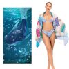 SY004 Resort Seaside Portable Diving Printed Microfiber Beach Towel