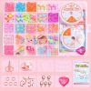 25 Grid Acrylic Beaded Kids DIY Necklace Bracelet Toys