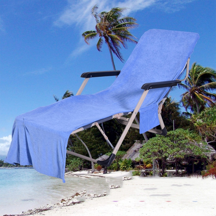 Microfiber Absorbent Quick Dry Double Layer Zipper Beach Chair Cover