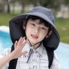 1039 Summer Children Fisherman Hat Large Brim Shawl Sun Hat