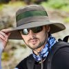 9090 Men Outdoor Fishing Climbing Mountain Large Brim Fisherman Hat