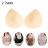2 Pairs Sports Underwear Yoga Vest Sponge Pad Latex Cotton Chest Pad