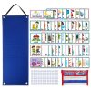Children Visual Calendar Daily Work Planner Early Education Hanging Bag