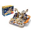 Space Rocket Rail Car Train Track Toys for Kids  Mechanical Adventure ,Style: