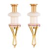 2 PCS KLJ01 Fishing Large Red Worm Clip Rubber Band Ring Particle Bait Clip