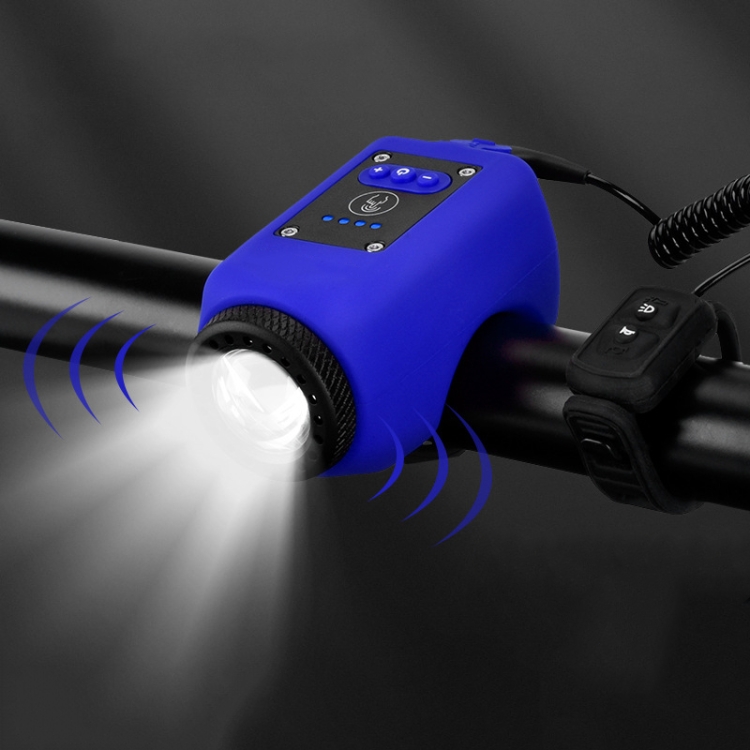 2 In 1 Bicycle Rechargeable Waterproof High Decibel Bell with Highlight Light