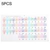 5PCS Children Piano Keyboard Color Stickers Musical Instrument Accessories