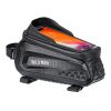 WILD MAN E10 1L Mountain Bike EVA Hard Shell Touch Screen Front Beam Bag