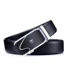 BULL CAPTAIN 02 Automatic Buckle Thickened Soft Cowhide Belt Business Men Belt, Length: