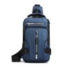 HAOSHUAI 1100-13 Men Multifunctional Chest Bag Casual Shoulder Messenger Bag