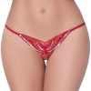 156 Butterfly Lace Embroidery Slitted Panties Women Sexy Perspective Thong
