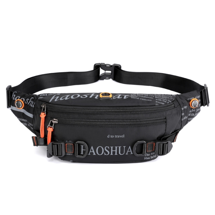HAOSHUAI 5132 Outdoor Men Waist Bag Sports Running Chest Bag
