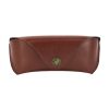 E5521 Simple Retro PU Soft Leather Glasses Storage Box