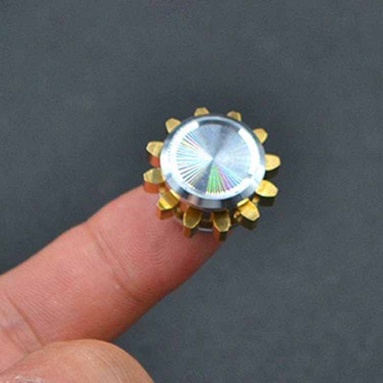 Mini Pure Copper Gear Fingertip Spy Gyro Decompress Toy