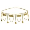 Vintage Ethnic Style Tassel Geometric Coin Long Waist Chain