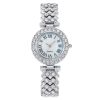 Fashion Roman Pattern Diamond Ladies Quartz Watch