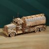Fuel Tanker Money Storage Jar 3D Wooden Puzzle Children Educational Toys DIY Handmade Ornaments