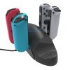 For Nintendo Switch / Switch Pro SW168 6 in 1 Joycon Gamepad Holder Charger Handle Storage Bracket