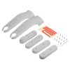 For Xiaomi M365 / PRO / 1S Skateboard Accessories Front Fork Plastic Protection Cover Reflecting Bar Set
