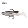 5pcs Roadrunner Soft Lures Leadheads Luminous Lures