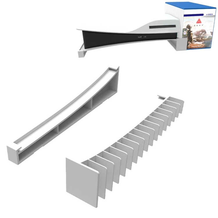 Iplay HBP-393 For Sony PS5 Optical Drive / Digital Version Host Horizontally Placed Bracket With Disc Slot