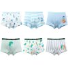 6pcs/set Children High Elastic Cartoon Printed Cotton Boxer Briefs