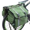 Waterproof Canvas Bicycle Saddle Bag Backpack Motorcycle Bag