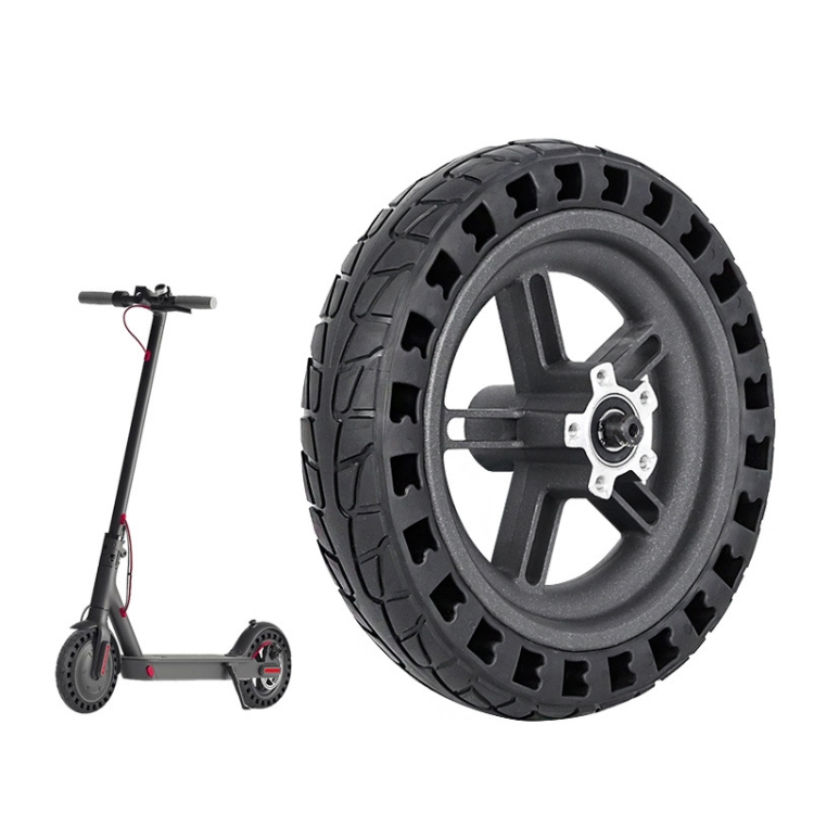 For Xiaomi M365 Electric Scooter 8.5-inch Rear Wheel Solid Shock-absorbing Honeycomb Tire with Hub