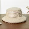 Autumn And Winter Wool Felt Beret Round Top Mesh Decorative Hat