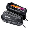 WILD MAN XT6 1.2L Mountain Bike EVA Hard Shell Waterproof Phone Touch Screen Top Tube Bag