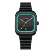 Curren 8460 Casual Steel Strap Square Men Quartz Watch