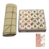 Portable Solid Wood Chinese Chess Adult Gift Student Chess Set With Leather Chess Board