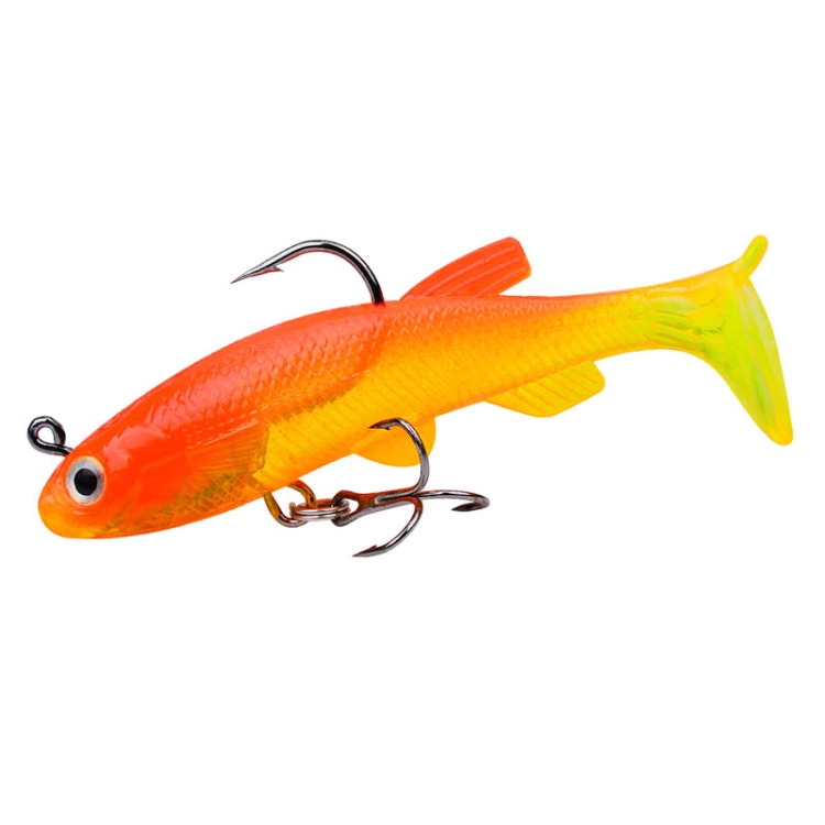 PROBEROS DW6087 T-Tail Lead Fish Soft Lure Sea Bass Boat Fishing Bionic Fake Bait