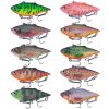 10colors /Set HENGJIA VI101 Painted VIB Dummy Lure Lua Submerged Baits