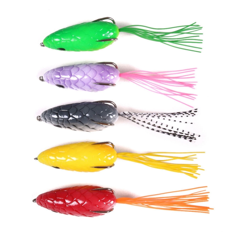 5colors /Set HENGJIA FO035 Lua Snake Skin Thunder Brogue Dummy Bait Blackfish Fishing Bait