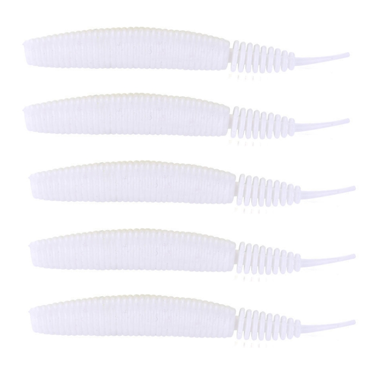 5pcs /Pack HENGJIA SO109 Spaghetti Worm Soft Bait Spiral Fishing Dummy Lures