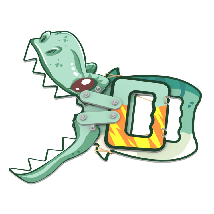 DIY Mechanical Dinosaur Children Toy Material Kit Kindergarten Teaching Aids