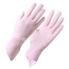 1pair Summer Thin Ice Silk Anti-Slip Sunscreen Sport Riding Finger Gloves