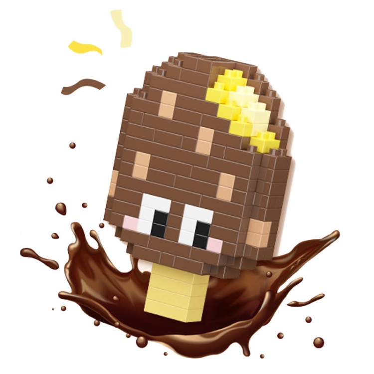 Micro-particle Ice-cream Series Childhood Jigsaw Toys Building Blocks Ornament Child Gift