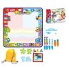 78x78cm Water Doodle Mat Writing Board Mat Magic Pen For Kids