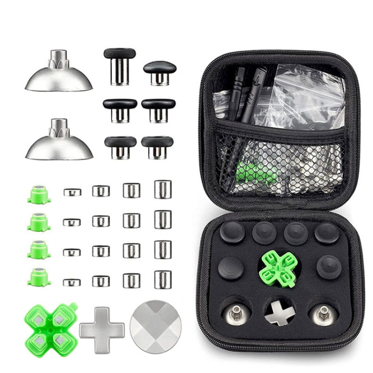 Gamepad Metal Buttons Mushroom Head Magnetic Base Cross Keys Accessory Set