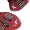 2 PCS Guitar Panel Stickers DIY Cherry Blossom Stickers Ukuleles Paste