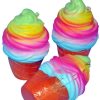 2 PCS rainbow ice cream cone decompression toys with rope