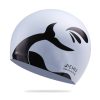 Enlarged Version Dolphin Pattern Silicone Swimming Cap for Male and Female